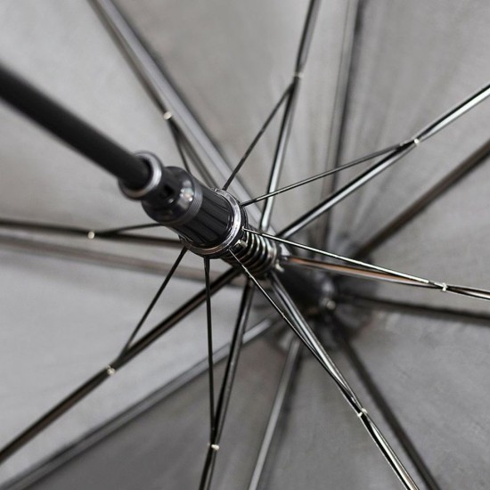 Парасоля-тростина напівавтоматична Bergamo Promo чорний - 45100-3 Парасоля-тростина напівавтоматична Bergamo Promo чорний - 45100-3