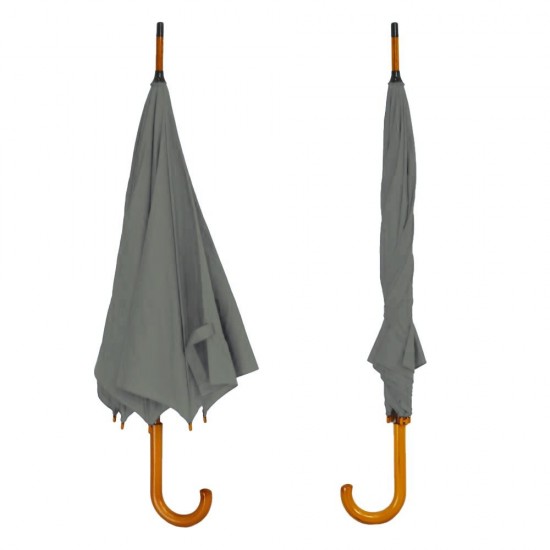 Парасоля-тростина напівавтоматична Bergamo Toprain сірий - 4513107