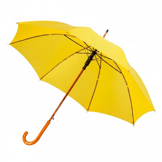 Парасоля-тростина напівавтоматична Bergamo Toprain жовтий - 4513108