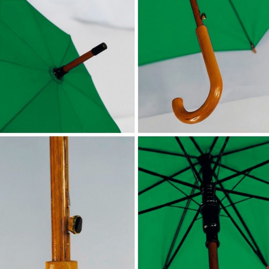 Парасоля-тростина напівавтоматична Bergamo Toprain зелений - 4513109