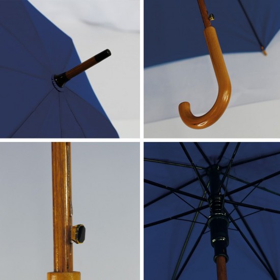 Парасоля-тростина напівавтоматична Bergamo Toprain темно-синій - 4513144 Парасоля-тростина напівавтоматична Bergamo Toprain темно-синій - 4513144