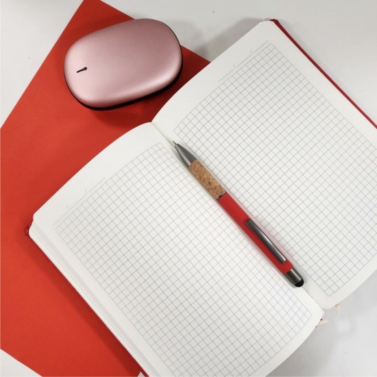 Ручка металева кулькова Bergamo Amazon червоний - 50010122-02