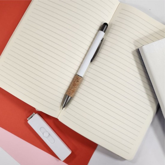 Ручка металева кулькова Bergamo Amazon білий - 50010122-08