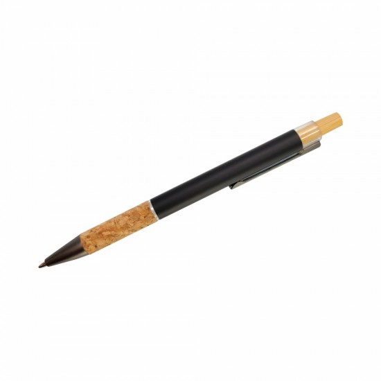 Ручка металева кулькова Bergamo Nile чорний - 50010222-01