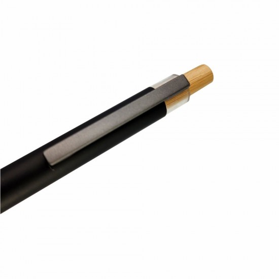 Ручка металева кулькова Bergamo Nile чорний - 50010222-01