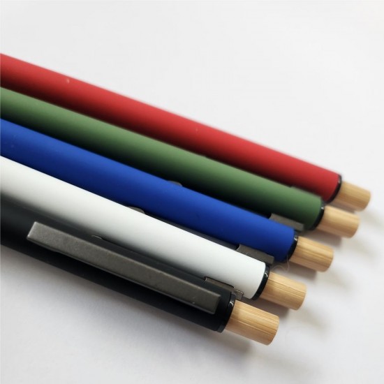 Ручка металева кулькова Bergamo Yukon червоний - 50010422-02