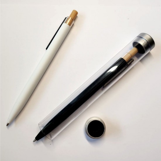 Ручка металева кулькова Bergamo Amur чорний - 50010522-01