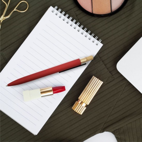 Ручка металева кулькова Bergamo Amur червоний - 50010522-02 Ручка металева кулькова Bergamo Amur червоний - 50010522-02