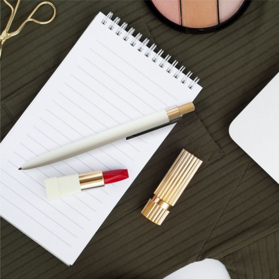 Ручка металева кулькова Bergamo Amur білий - 50010522-08 Ручка металева кулькова Bergamo Amur білий - 50010522-08