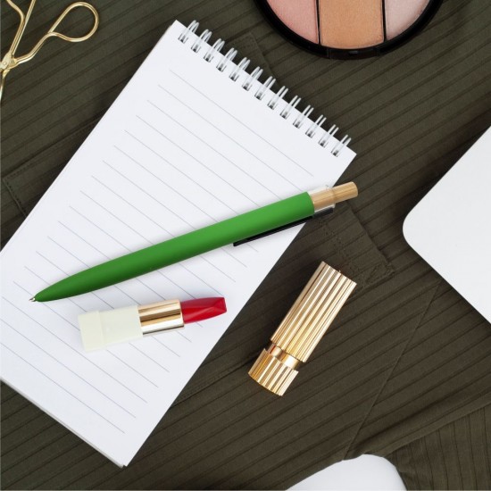 Ручка металева кулькова Bergamo Amur світло-зелений - 50010522-29