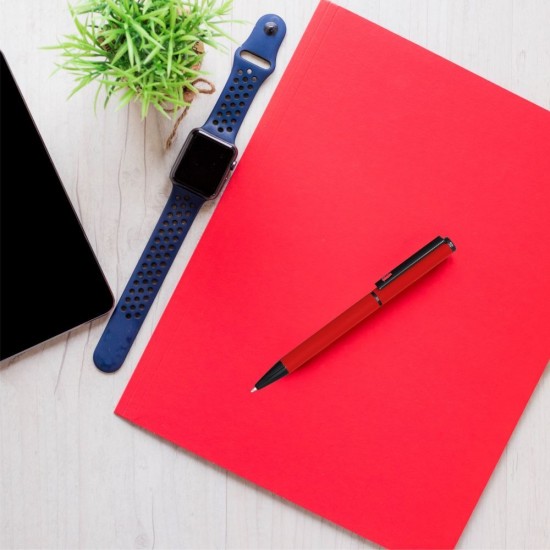 Ручка металева кулькова Bergamo Elbe червоний - 50010622-02