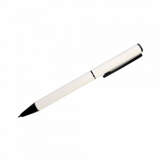 Ручка металева кулькова Bergamo Elbe білий - 50010622-08
