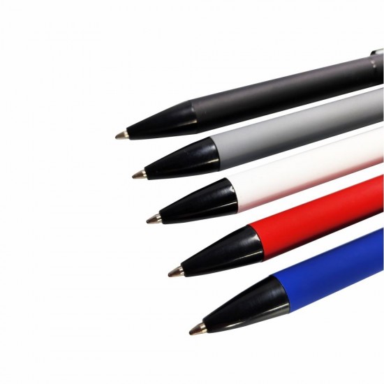 Ручка металева кулькова Bergamo Elbe білий - 50010622-08