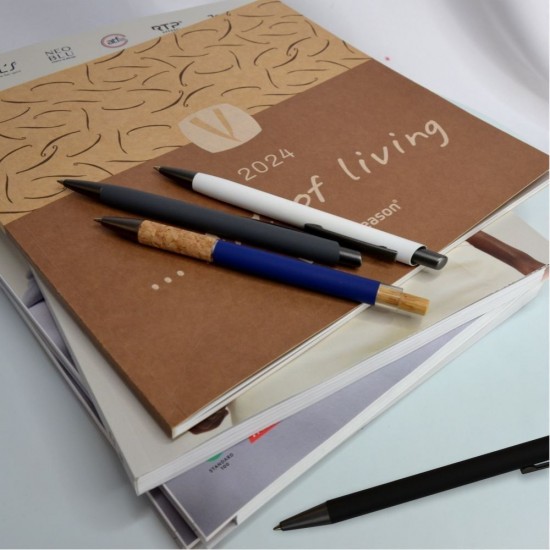 Ручка металева кулькова Bergamo Limpopo чорний - 50010722-01