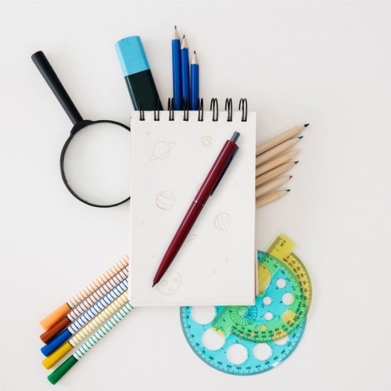 Ручка пластикова кулькова Bergamo Zambezi червоний - 50010819-02