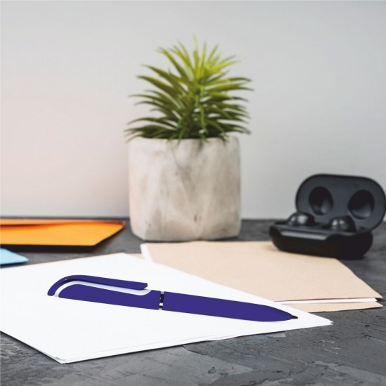 Ручка пластикова кулькова Bergamo Isa синій - 50010919-03