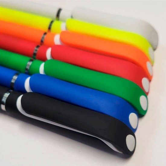 Ручка пластикова кулькова Bergamo Isa білий - 50010919-08