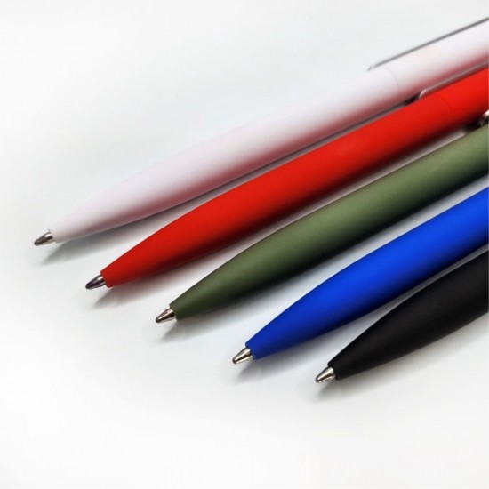 Ручка пластикова кулькова Bergamo Brasos червоний - 50011019-02