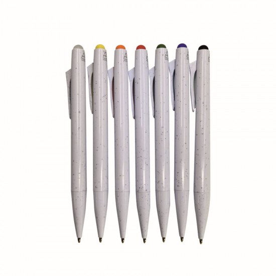 Ручка пластикова гелева Bergamo Ottawa білий/червоний - 50011119-02