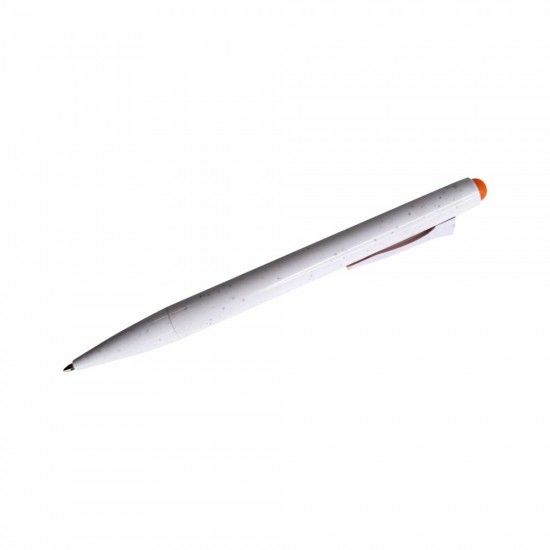 Ручка пластикова гелева Bergamo Ottawa білий/помаранчевий - 50011119-06