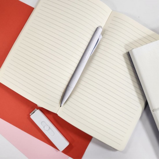 Ручка пластикова гелева Bergamo Ottawa білий - 50011119-08