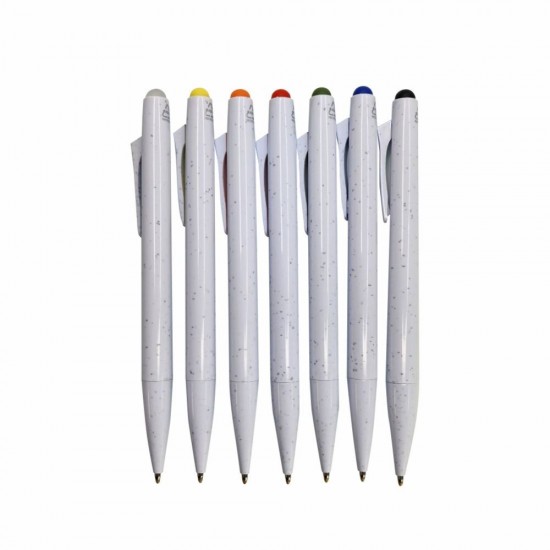 Ручка пластикова гелева Bergamo Ottawa білий - 50011119-08