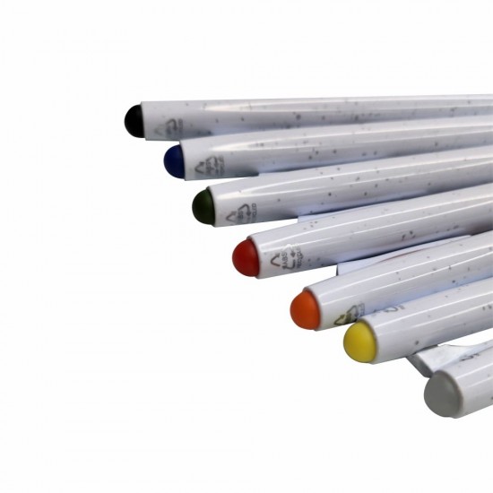 Ручка пластикова гелева Bergamo Ottawa білий - 50011119-08