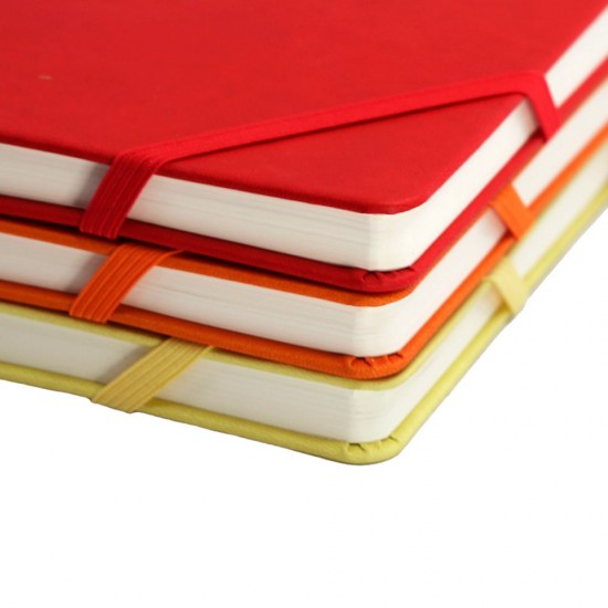 Блокнот в клітинку А5 Berganote Hard, тверда обкладинка червоний - 50040138-02