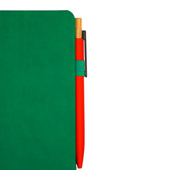 Блокнот в клітинку А5 Berganote Hard, тверда обкладинка зелений - 50040138-04