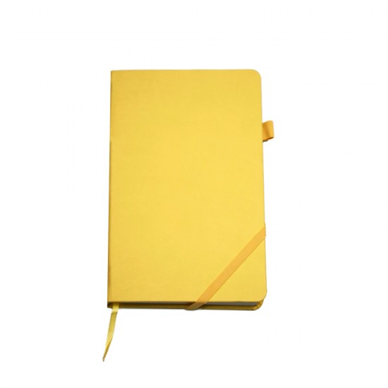 Блокнот в клітинку А5 Berganote Hard, тверда обкладинка жовтий - 50040138-05