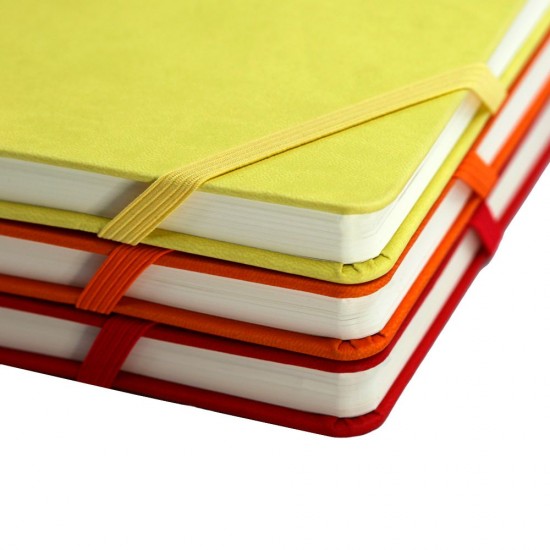 Блокнот в клітинку А5 Berganote Hard, тверда обкладинка жовтий - 50040138-05