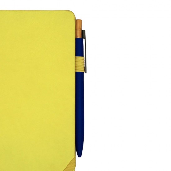 Блокнот в клітинку А5 Berganote Hard, тверда обкладинка жовтий - 50040138-05