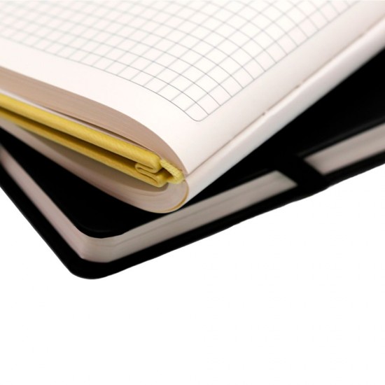 Блокнот в клітинку А5 Berganote Hard, тверда обкладинка жовтий - 50040138-05