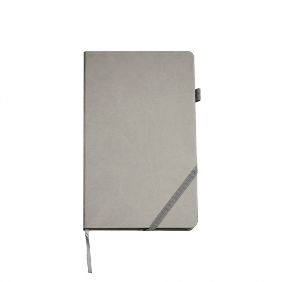 Блокнот в клітинку А5 Berganote Hard, тверда обкладинка сірий - 50040138-07