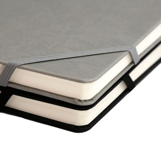 Блокнот в клітинку А5 Berganote Hard, тверда обкладинка сірий - 50040138-07