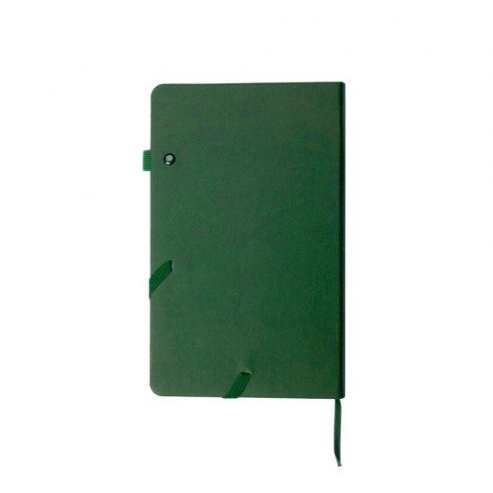 Блокнот в клітинку А5 Berganote Hard, тверда обкладинка темно-зелений - 50040138-99