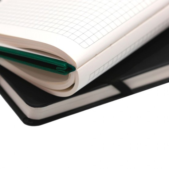 Блокнот в клітинку А5 Berganote Hard, тверда обкладинка темно-зелений - 50040138-99