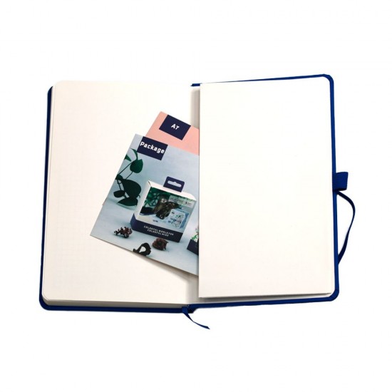 Блокнот в клітинку А5 Berganote Soft, тверда обкладинка синій - 50040238-03