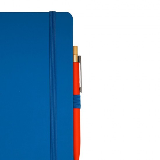 Блокнот в клітинку А5 Berganote Soft, тверда обкладинка синій - 50040238-03