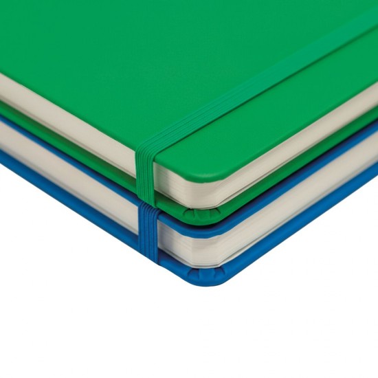 Блокнот в клітинку А5 Berganote Soft, тверда обкладинка зелений - 50040238-07