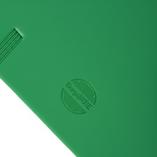 Блокнот в клітинку А5 Berganote Soft, тверда обкладинка зелений - 50040238-07