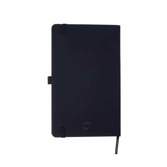 Блокнот в клітинку А5 Berganote Soft, тверда обкладинка чорний - 50040238-01