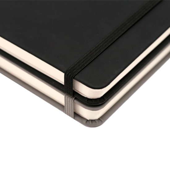 Блокнот в клітинку А5 Berganote Soft, тверда обкладинка чорний - 50040238-01