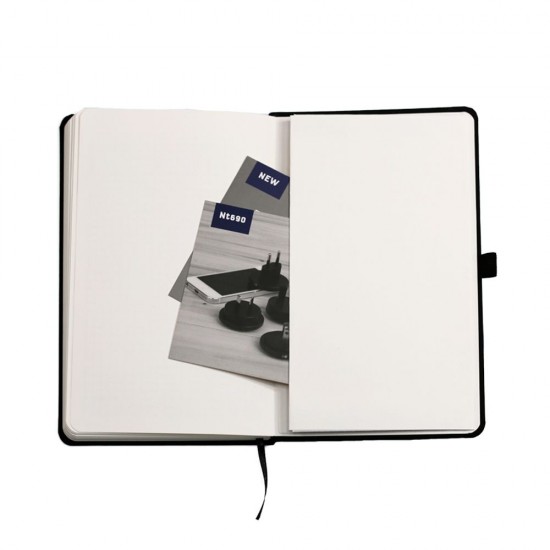 Блокнот в клітинку А5 Berganote Soft, тверда обкладинка чорний - 50040238-01