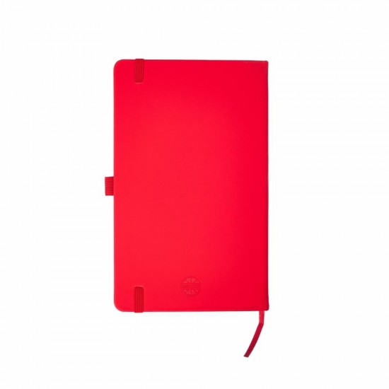 Блокнот в клітинку А5 Berganote Soft, тверда обкладинка червоний - 50040238-02
