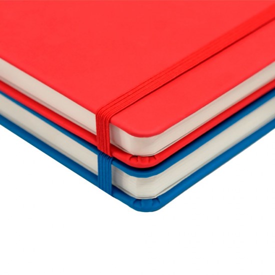 Блокнот в клітинку А5 Berganote Soft, тверда обкладинка червоний - 50040238-02