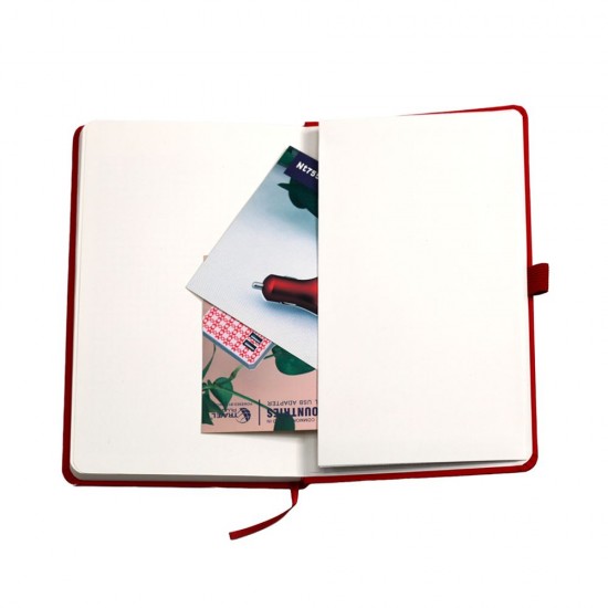 Блокнот в клітинку А5 Berganote Soft, тверда обкладинка червоний - 50040238-02