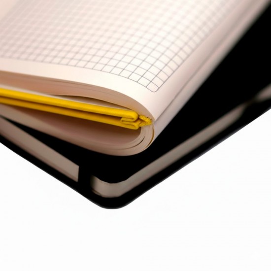 Блокнот в клітинку А5 Berganote Soft, тверда обкладинка жовтий - 50040238-05