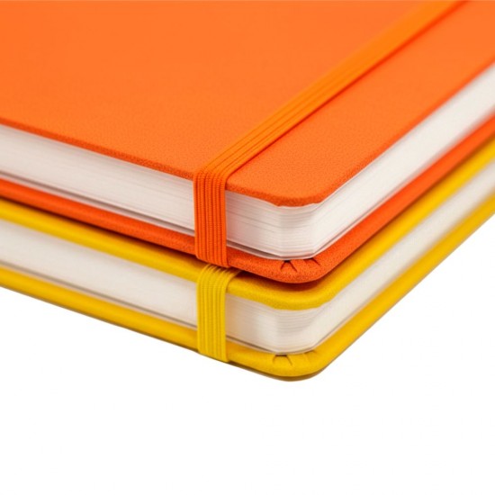 Блокнот в клітинку А5 Berganote Soft, тверда обкладинка помаранчевий - 50040238-06