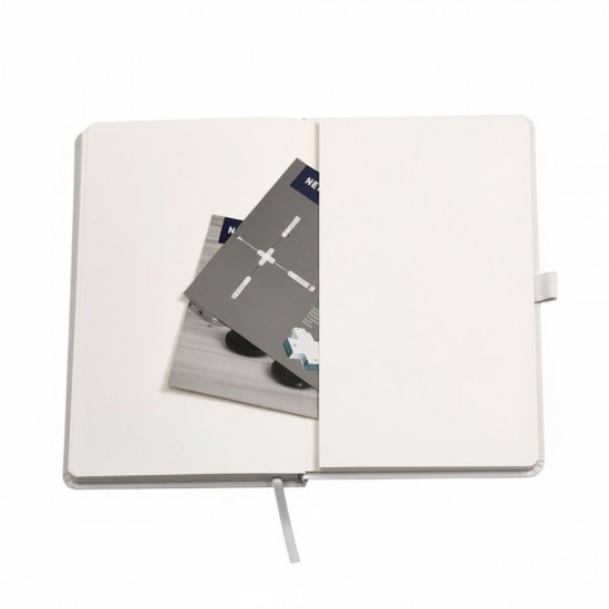 Блокнот в клітинку А5 Berganote Soft, тверда обкладинка білий - 50040238-08